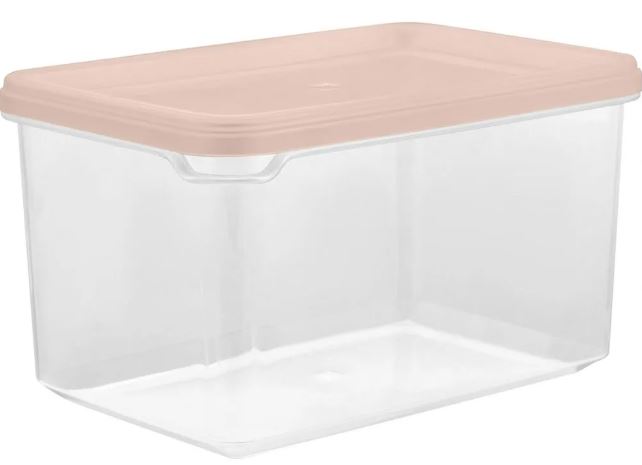 Банка для сыпучих продуктов  Plast Team HELSINKI 0,55 л персиковая карамель